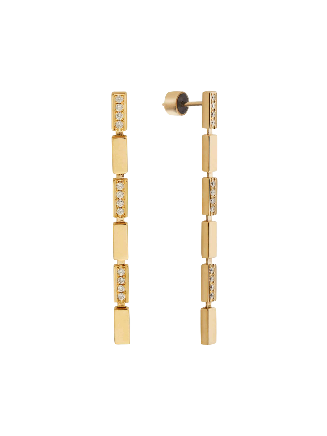 Single Waterfall Earrings Y - D - Cascade - Ileana Makri