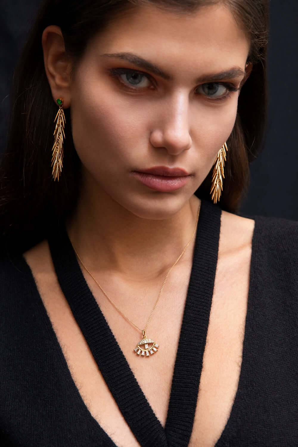 Sleepy Eye Pendant Y - D - THE EDIT - Ileana Makri