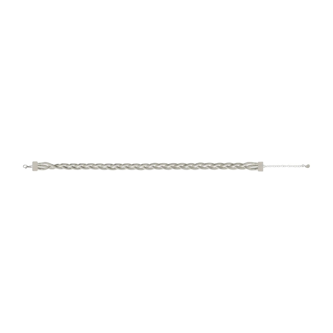 Slim Braid Bracelet Slv - Maggoosh - Ileana Makri