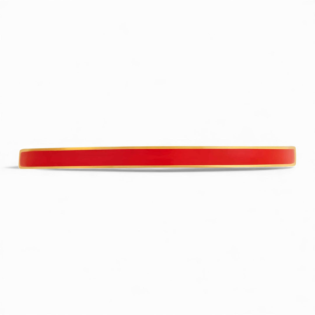 Slim Neon Orange Enamel Cuff - Eye M Neon Rocks - Ileana Makri