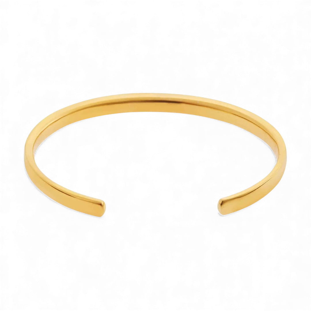 Slim Neon Yellow Enamel Cuff - Eye M Neon Rocks - Ileana Makri