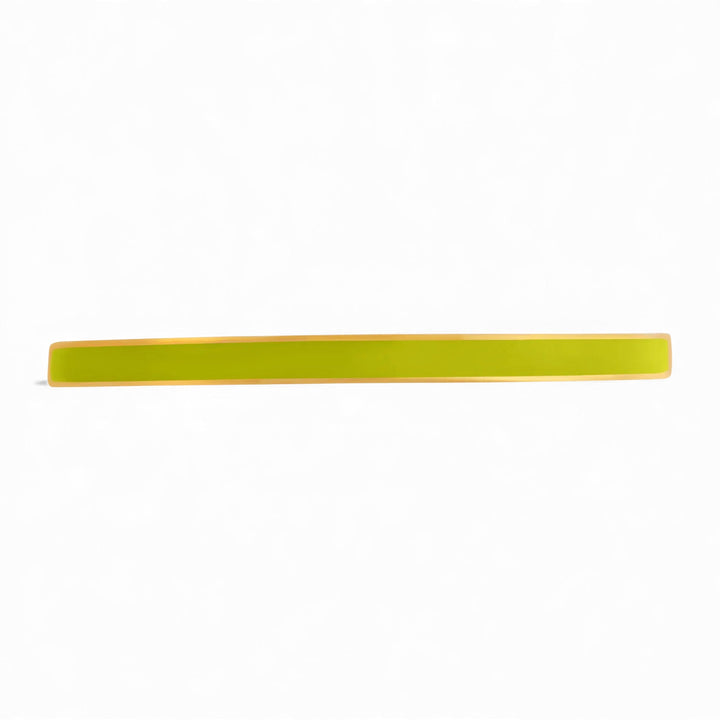 Slim Neon Yellow Enamel Cuff - Eye M Neon Rocks - Ileana Makri