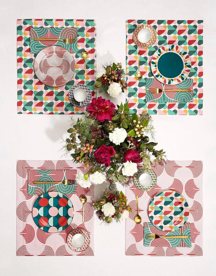 Slinky Rosso Placemats in Linen (Set of 2) - La Double J Home - Ileana Makri
