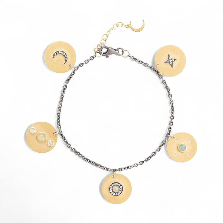 Small Galaxy Charm Bracelet - Eye M UFO - Ileana Makri