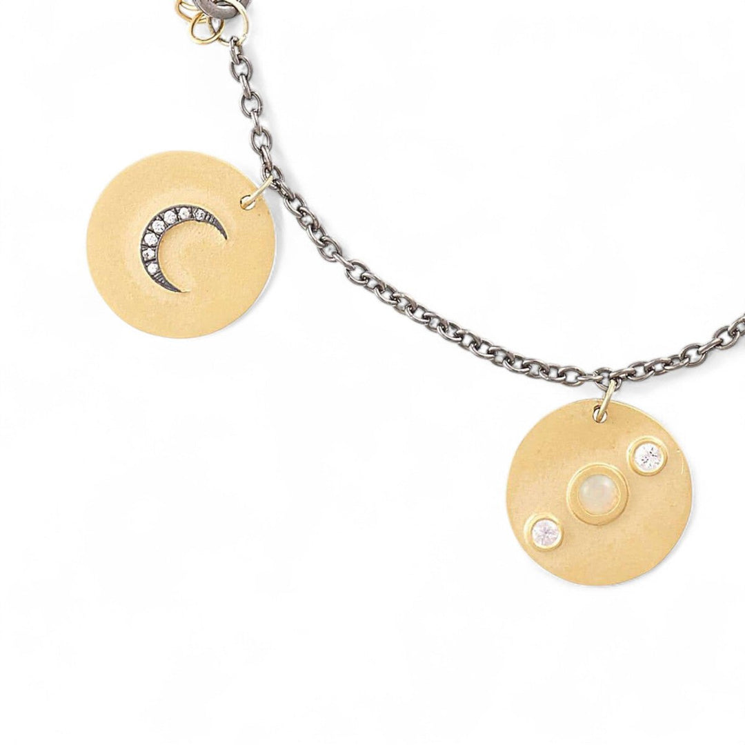 Small Galaxy Charm Bracelet - Eye M UFO - Ileana Makri