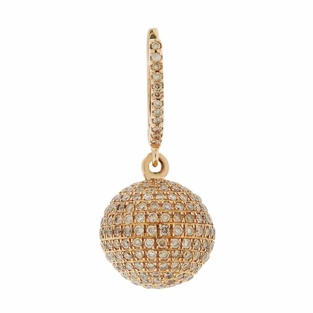 Small Pave Clip Ball Earrings P - CHD - Classic - Ileana Makri