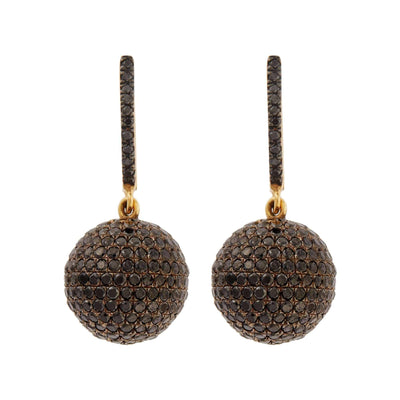 Small Pave Clip Ball Earrings Y-Oxs-Bd - Classic - Ileana Makri store