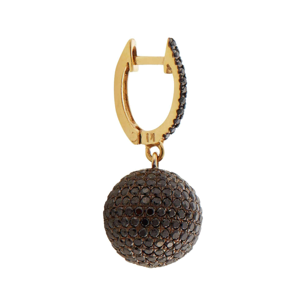 Small Pave Clip Ball Earrings Y - Oxs - Bd - Classic - Ileana Makri