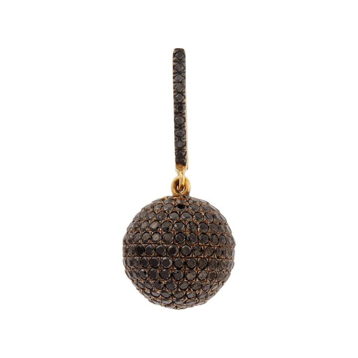Small Pave Clip Ball Earrings Y - Oxs - Bd - Classic - Ileana Makri