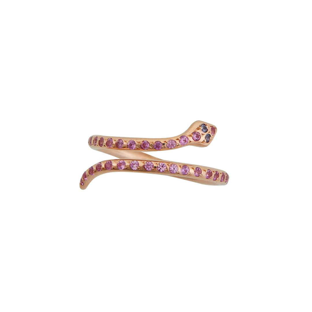 Small Pink Python Ring - SNAKES - Ileana Makri store