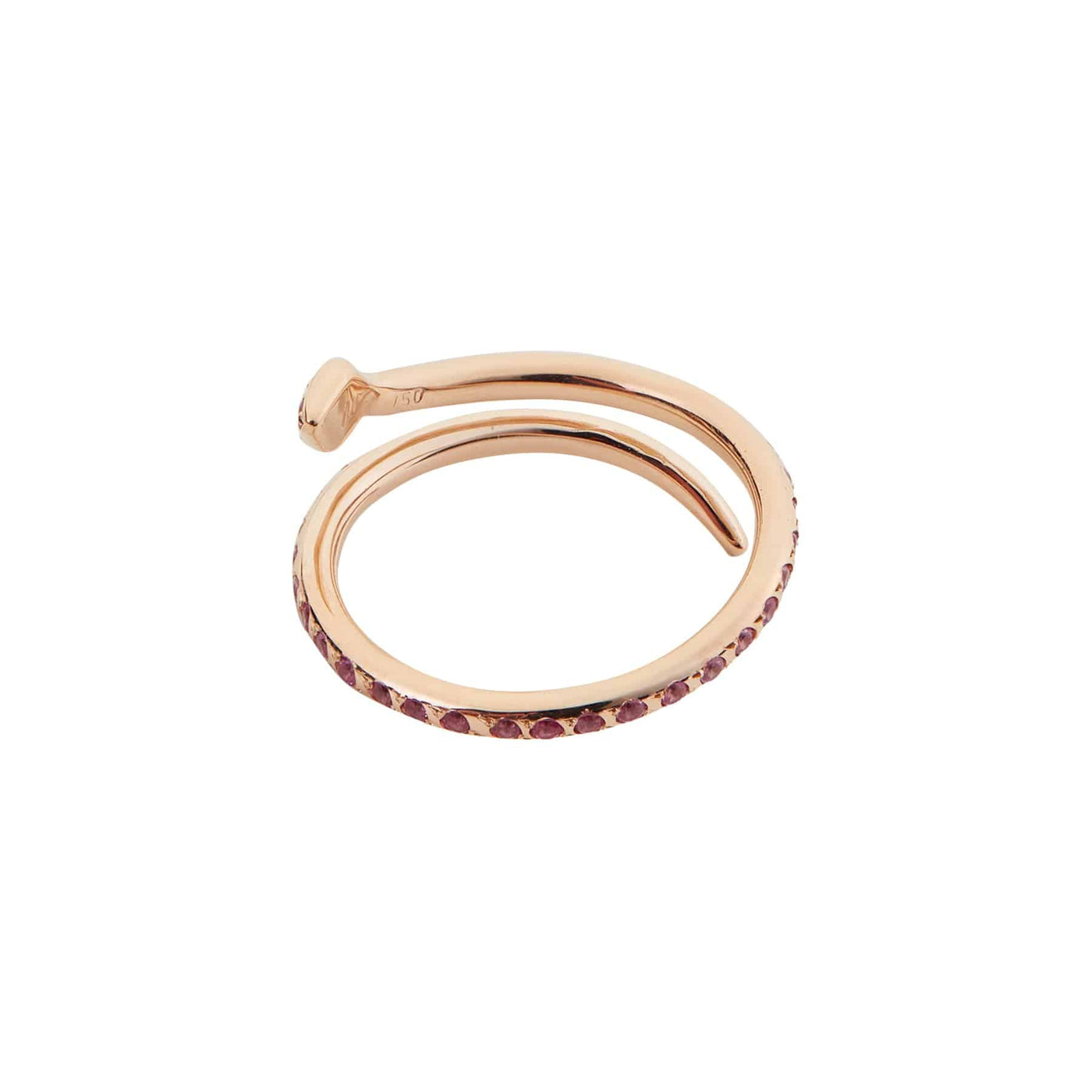 Small Pink Python Ring - SNAKES - Ileana Makri store