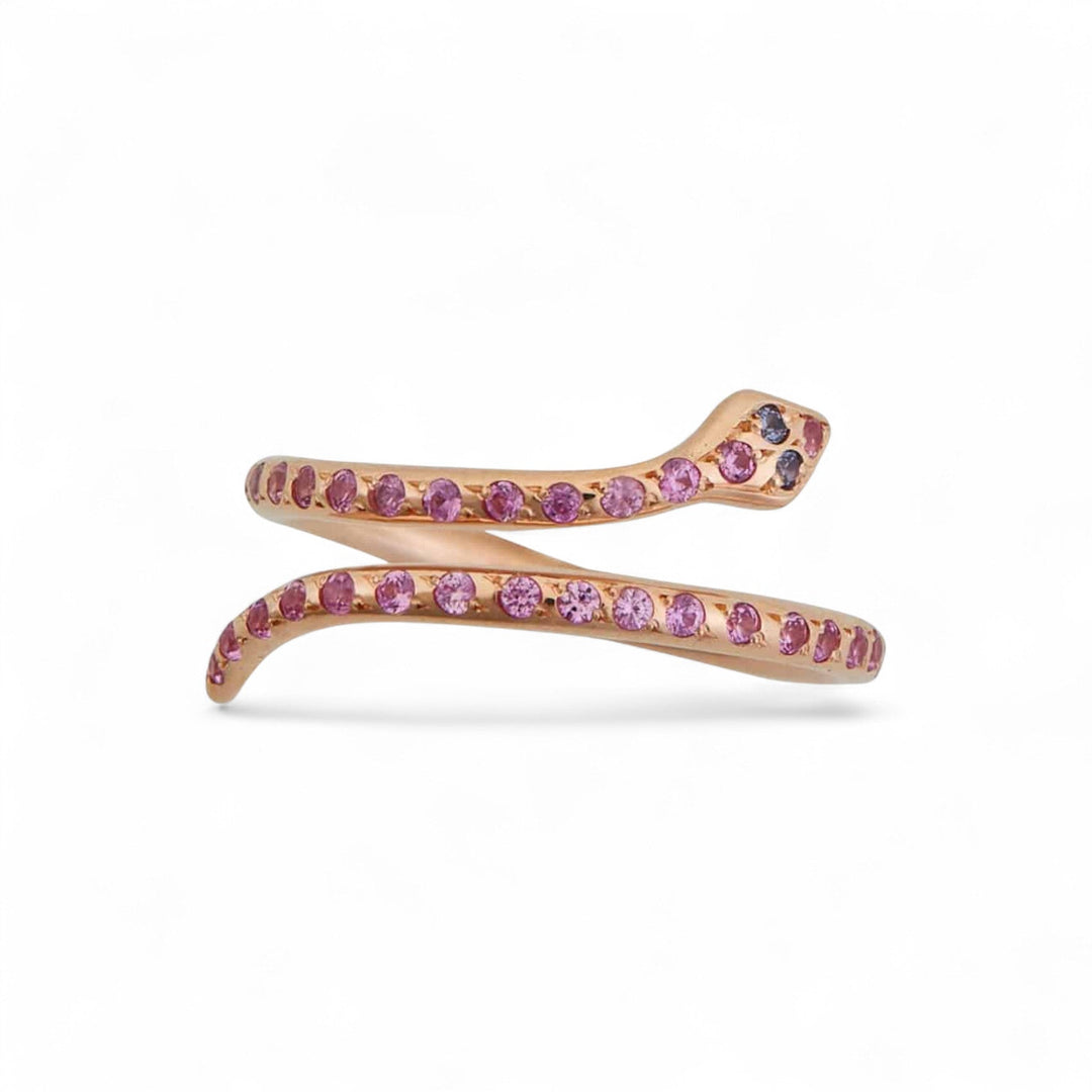 Small Python Ring Sapphires - SNAKES - Ileana Makri