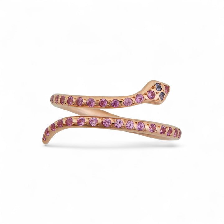 Small Python Ring Sapphires - SNAKES - Ileana Makri