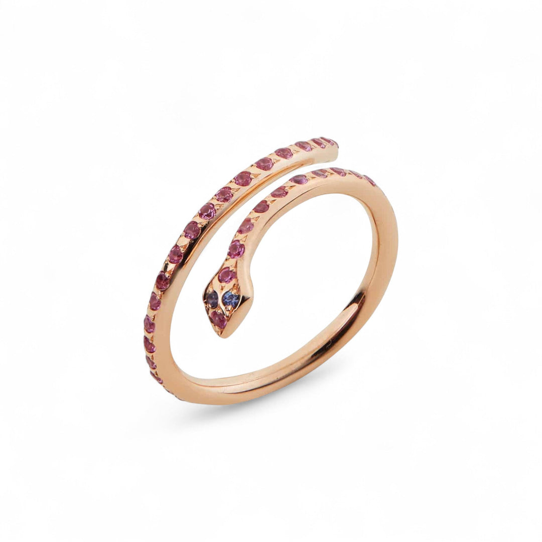 Small Python Ring Sapphires - SNAKES - Ileana Makri