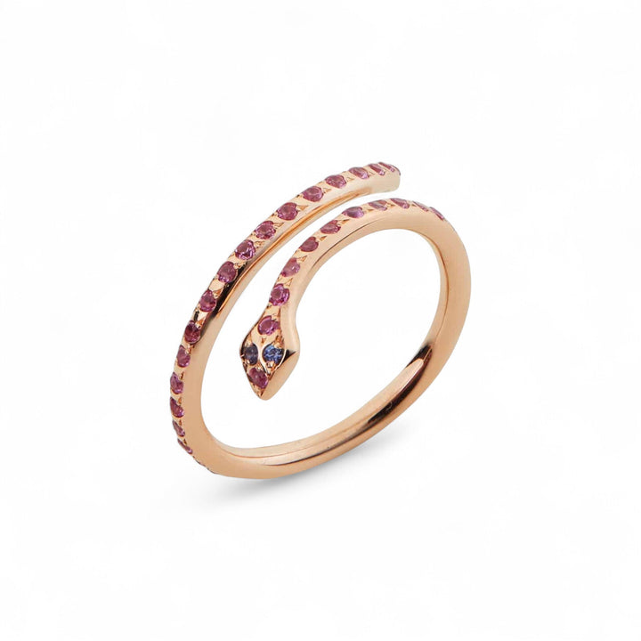 Small Python Ring Sapphires - SNAKES - Ileana Makri