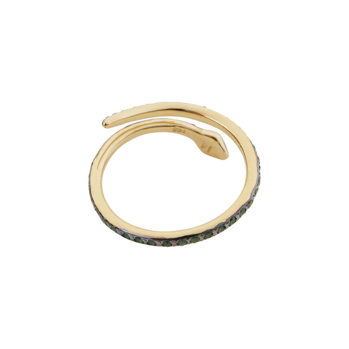 Small Python Ring Tsavorites - SNAKES - Ileana Makri