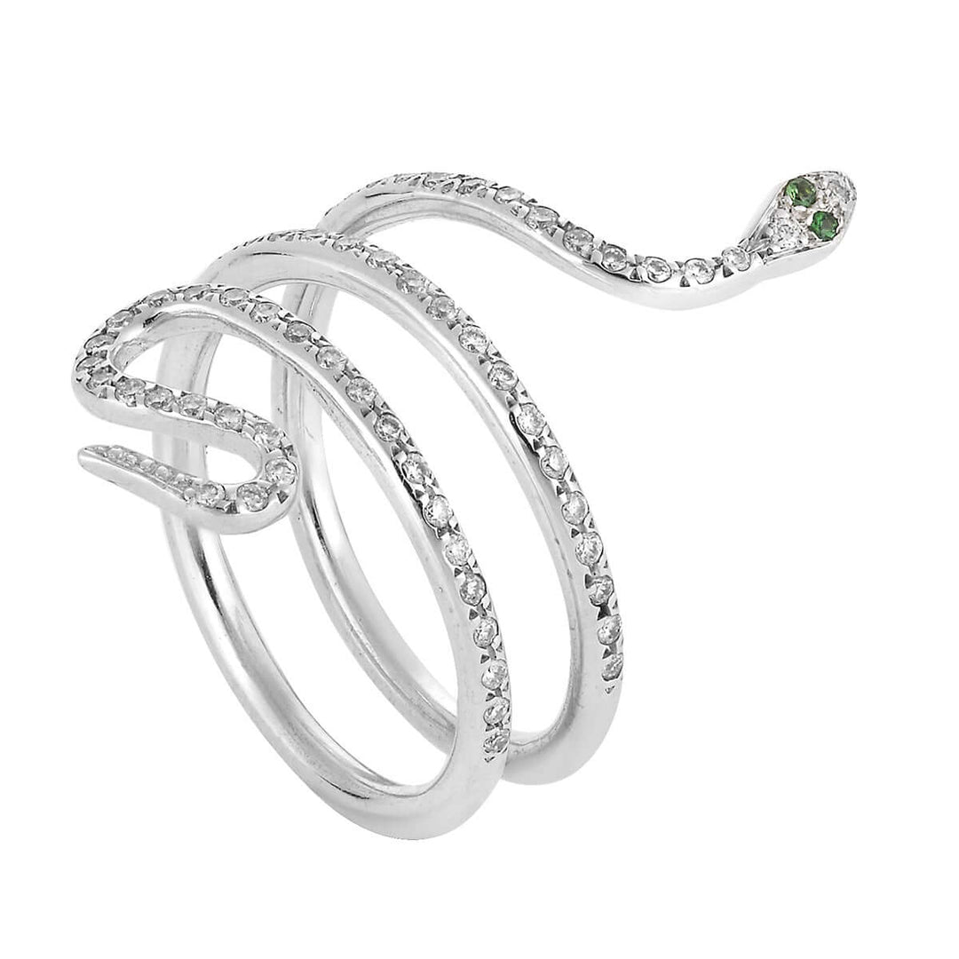 Small Single Python Ring W - D - Ts - SNAKES - Ileana Makri