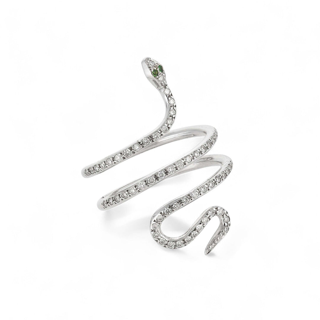 Small Single Python Ring W - D - Ts - SNAKES - Ileana Makri