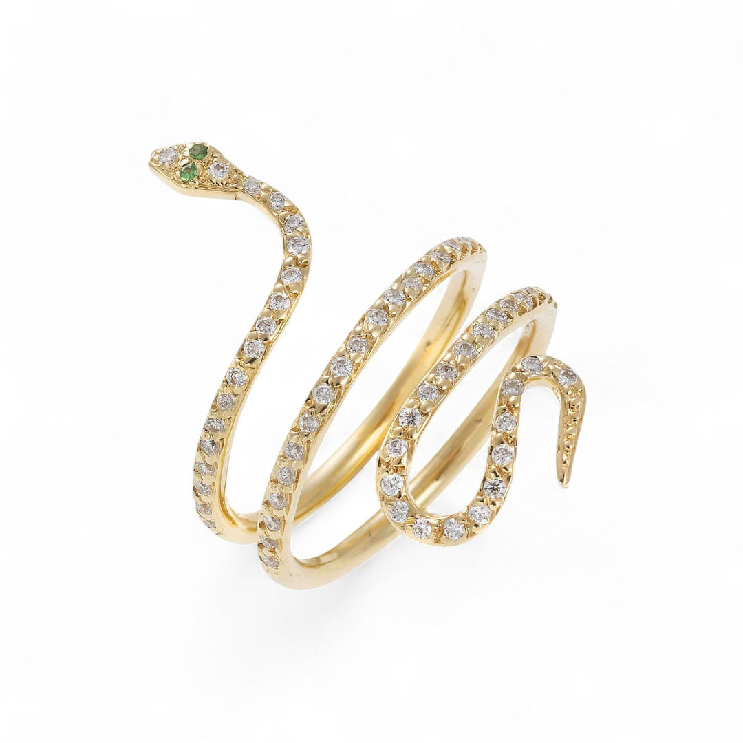 Small Single Python Ring Y - D - Ts - SNAKES - Ileana Makri