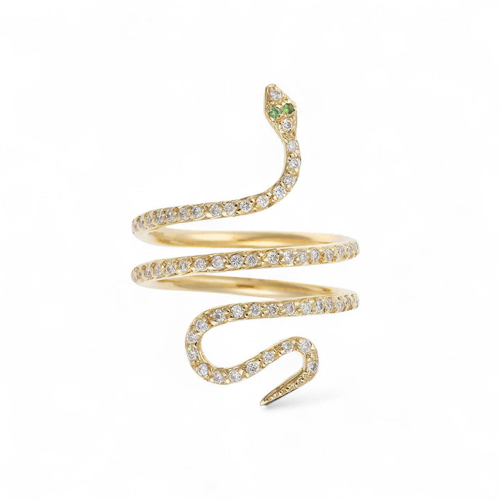 Small Single Python Ring Y - D - Ts - SNAKES - Ileana Makri