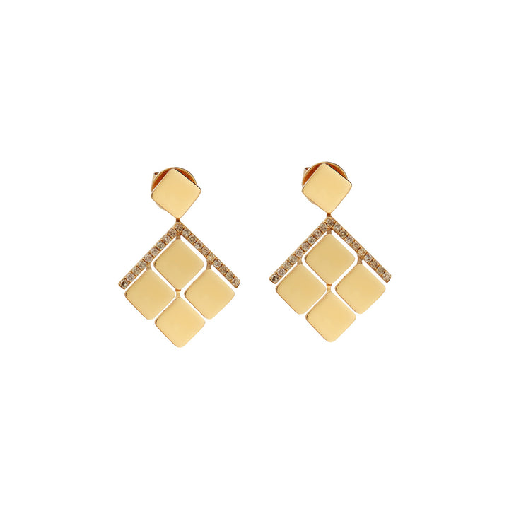Small Tile Curtain Earrings Y - D - Tile - Ileana Makri