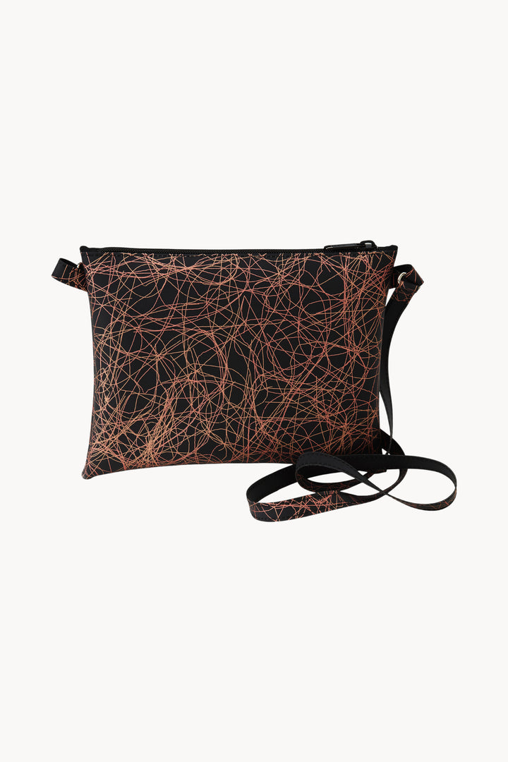 Small Pocket Bag in Pink Metallic Threads