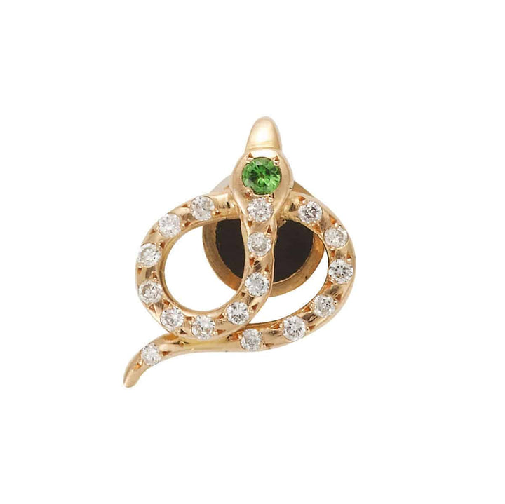 Snake Studs Pave Y - D - Ts - SNAKES - Ileana Makri