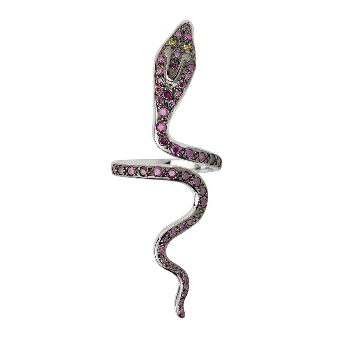 Cobra Ring W-Pud-Yd - SNAKES - Ileana Makri store
