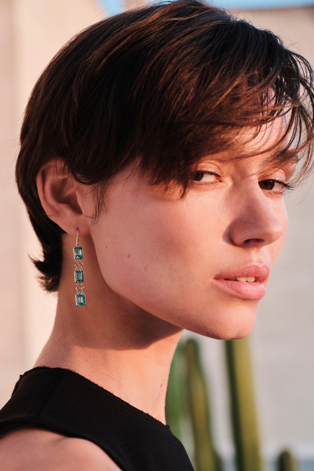 Sofia Aquamarine Drops - Crown - Ileana Makri