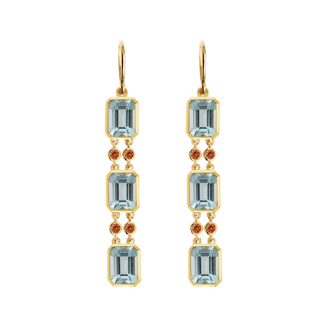 Sofia Aquamarine Drops - Crown - Ileana Makri