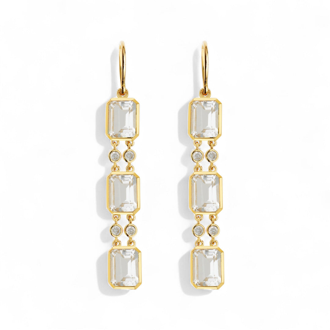 Sofia White Topaz Drops - Crown - Ileana Makri