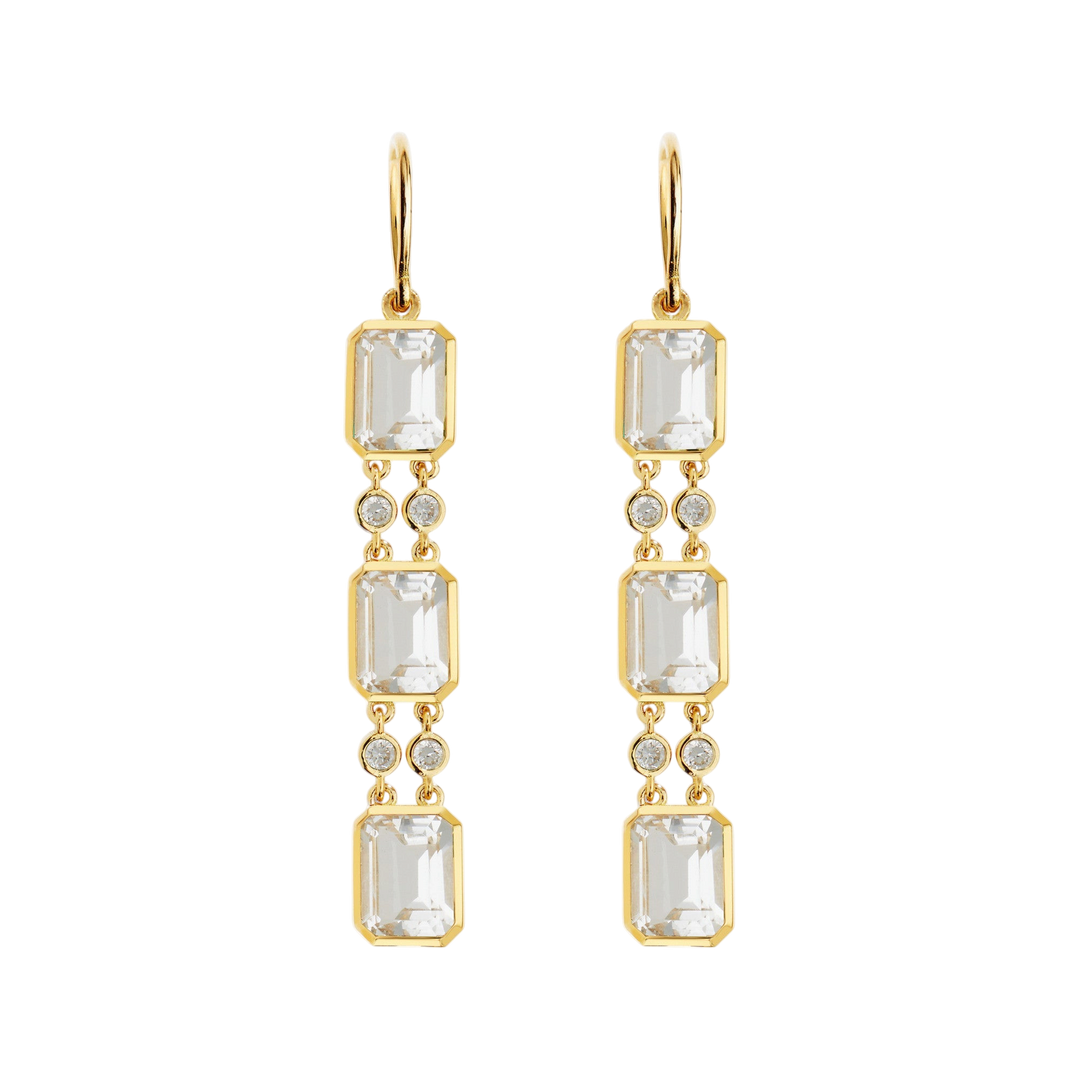 Sofia White Topaz Drops - Crown - Ileana Makri