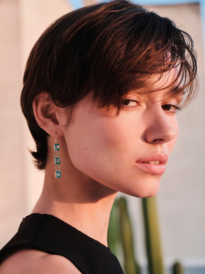 Sofia White Topaz Drops - Crown - Ileana Makri