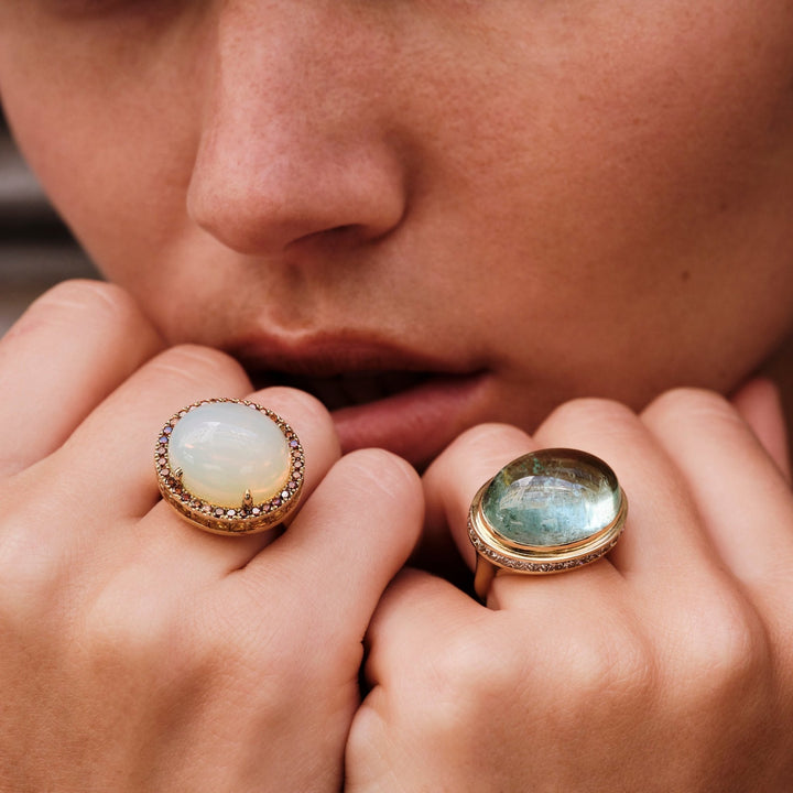 Solar Opal Ring - One of a Kind - Ileana Makri