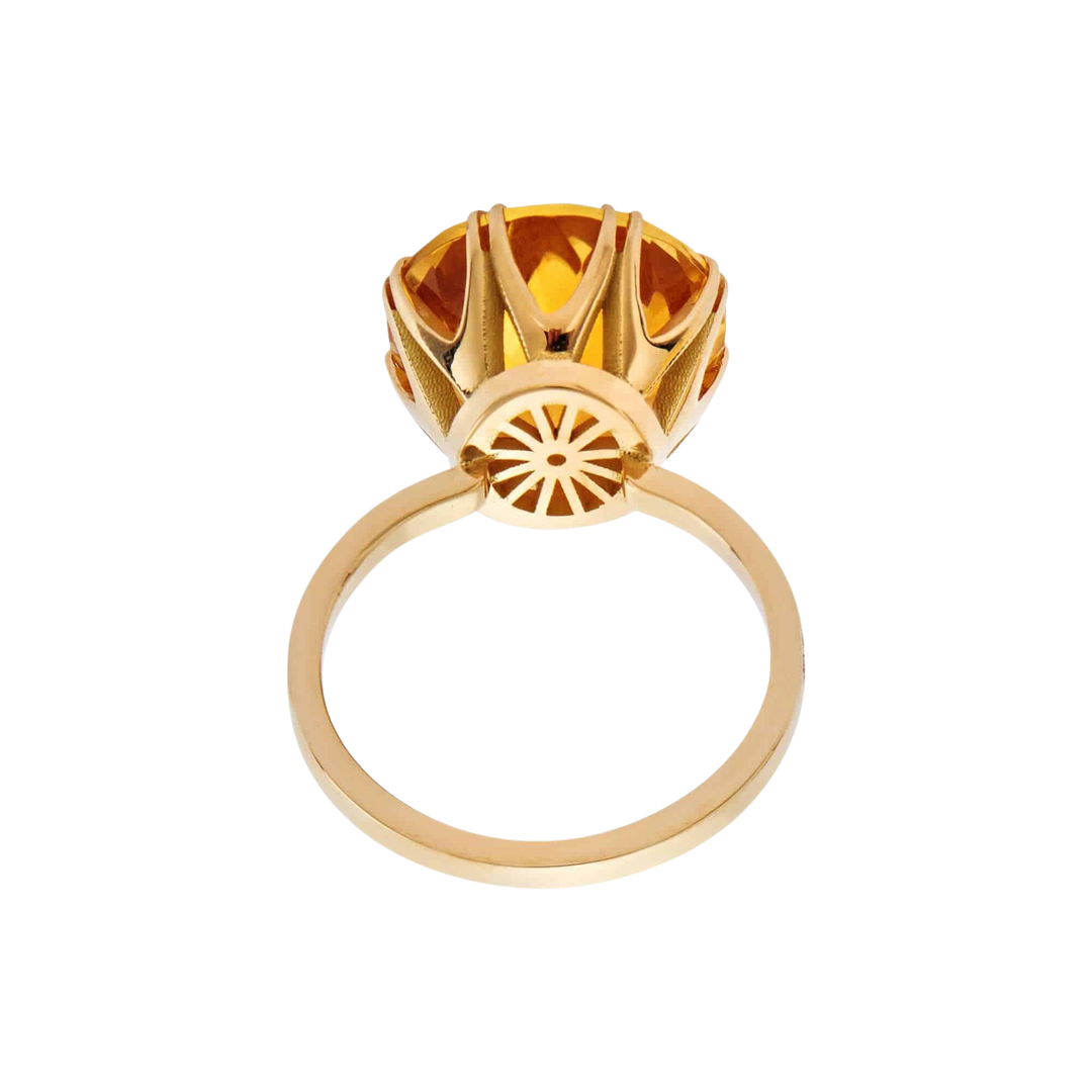 Solitaire Crown Ring Citrine - Crown - Ileana Makri