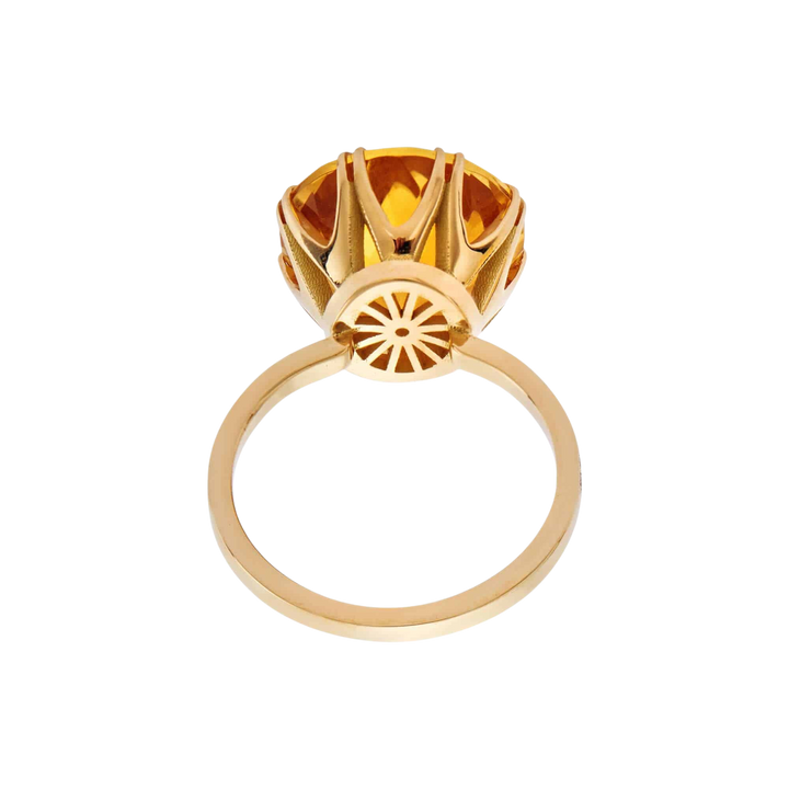 Solitaire Crown Ring Citrine - Crown - Ileana Makri
