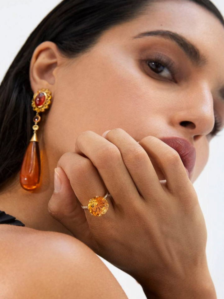 Solitaire Crown Ring Citrine - Crown - Ileana Makri