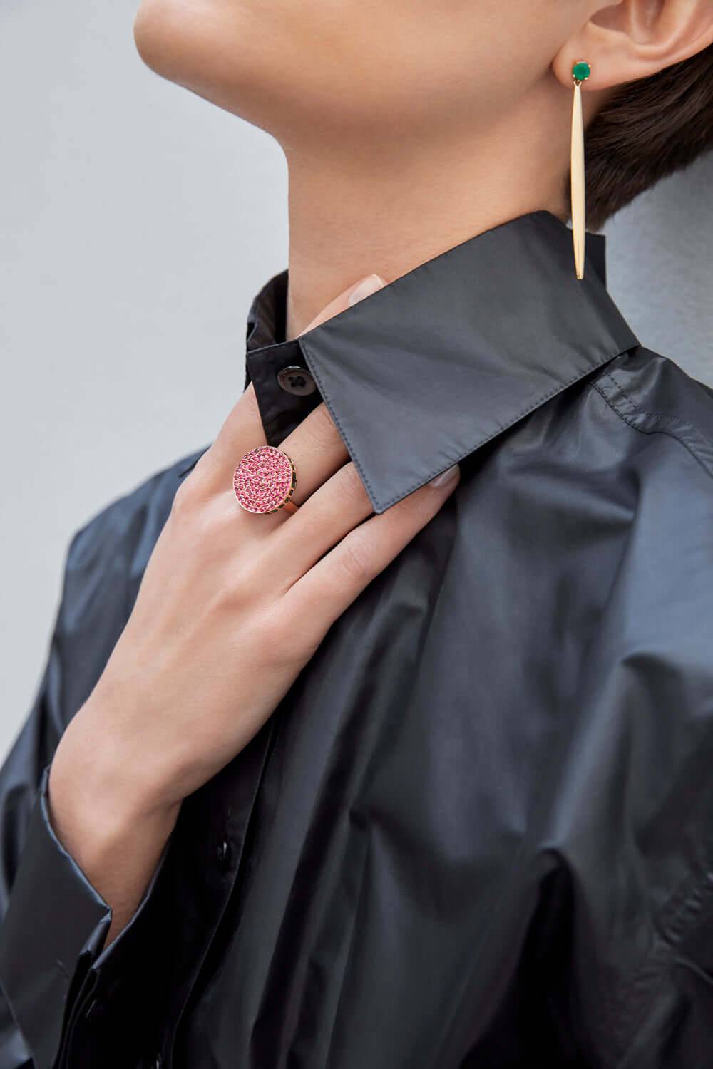 Spinel Candy Ring - Thin - Gem Candy - Ileana Makri store