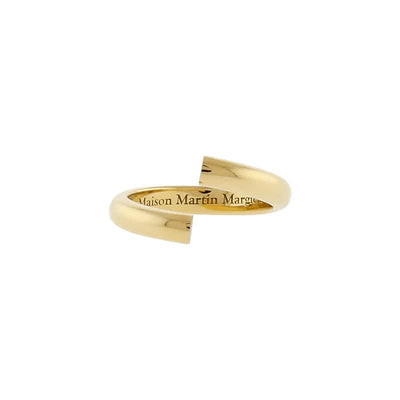 Split 'Alliance' ring in yellow gold (thick) - Maison Margiela - Ileana Makri store