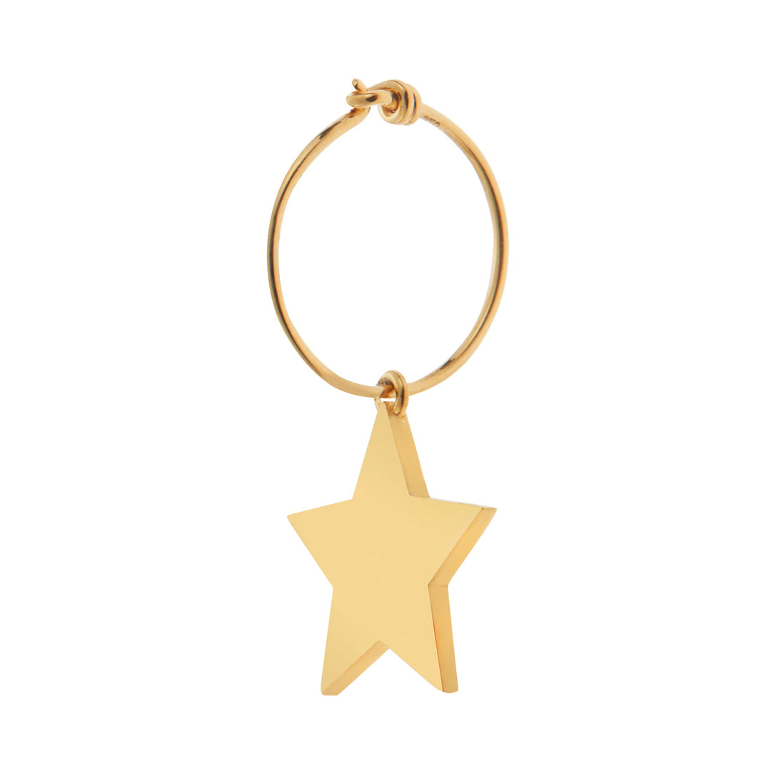 Star Burst Hoops White - Eye M Neon Rocks - Ileana Makri