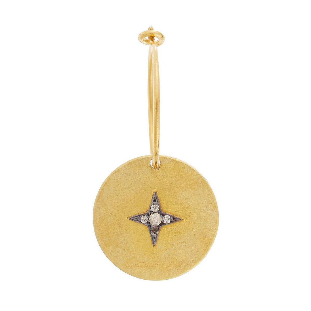 Star Disc Hoops - Eye M UFO - Ileana Makri