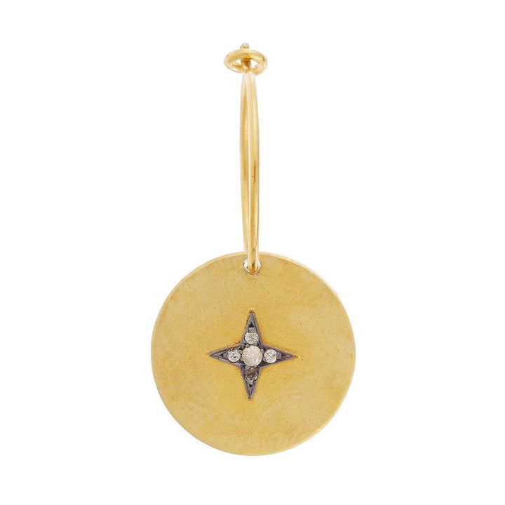 Star Disc Hoops - Eye M UFO - Ileana Makri