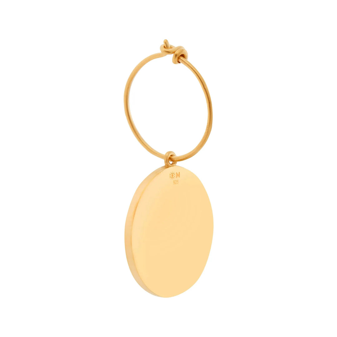 Stardust Hoops Black Enamel - Eye M Core - Ileana Makri