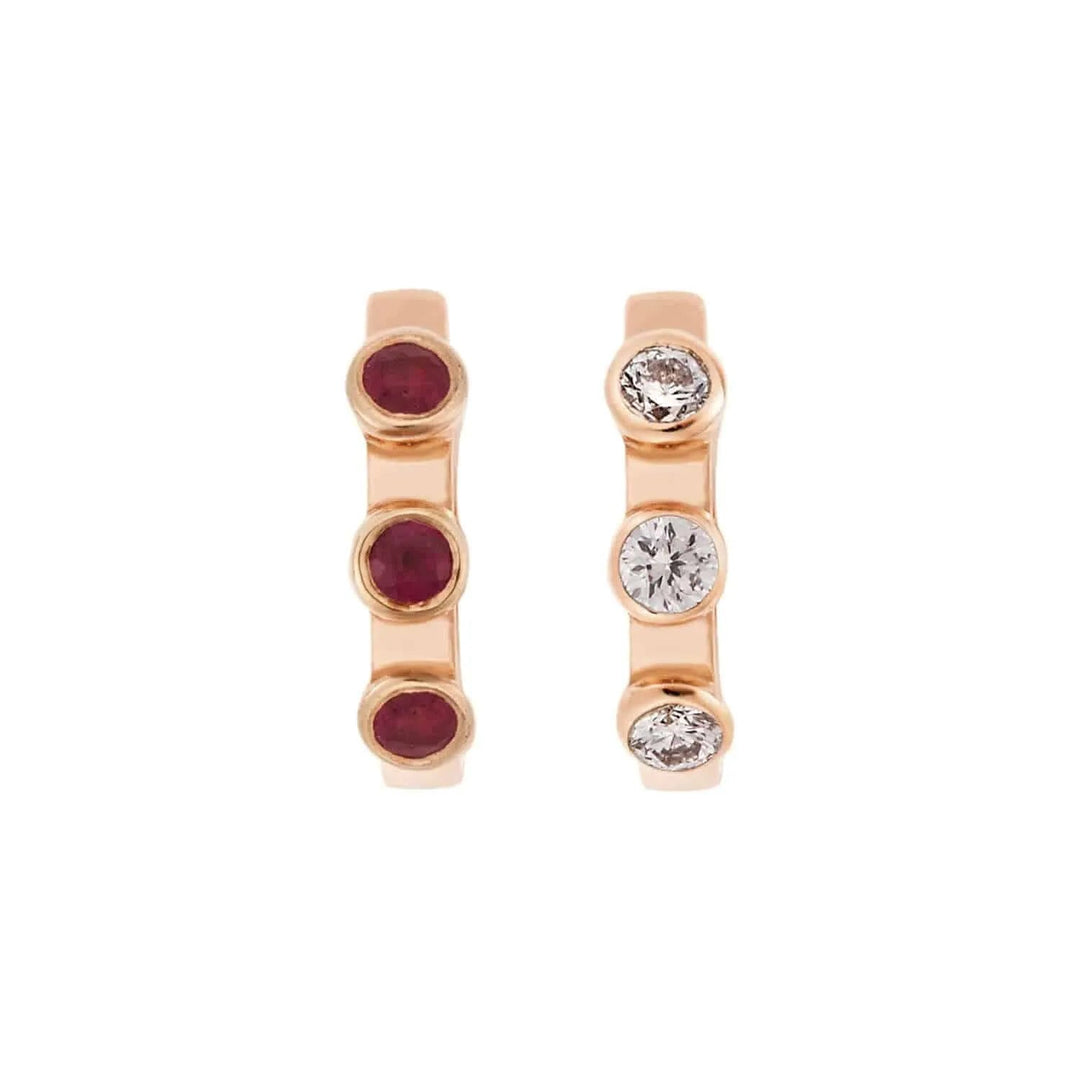 Stepping Stone Midi Hoops P - D - RU - Cascade - Ileana Makri