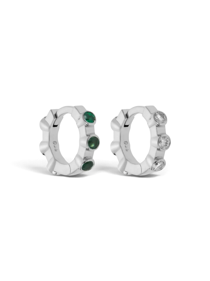 Stepping Stone Midi Hoops W - D - EM - Cascade - Ileana Makri