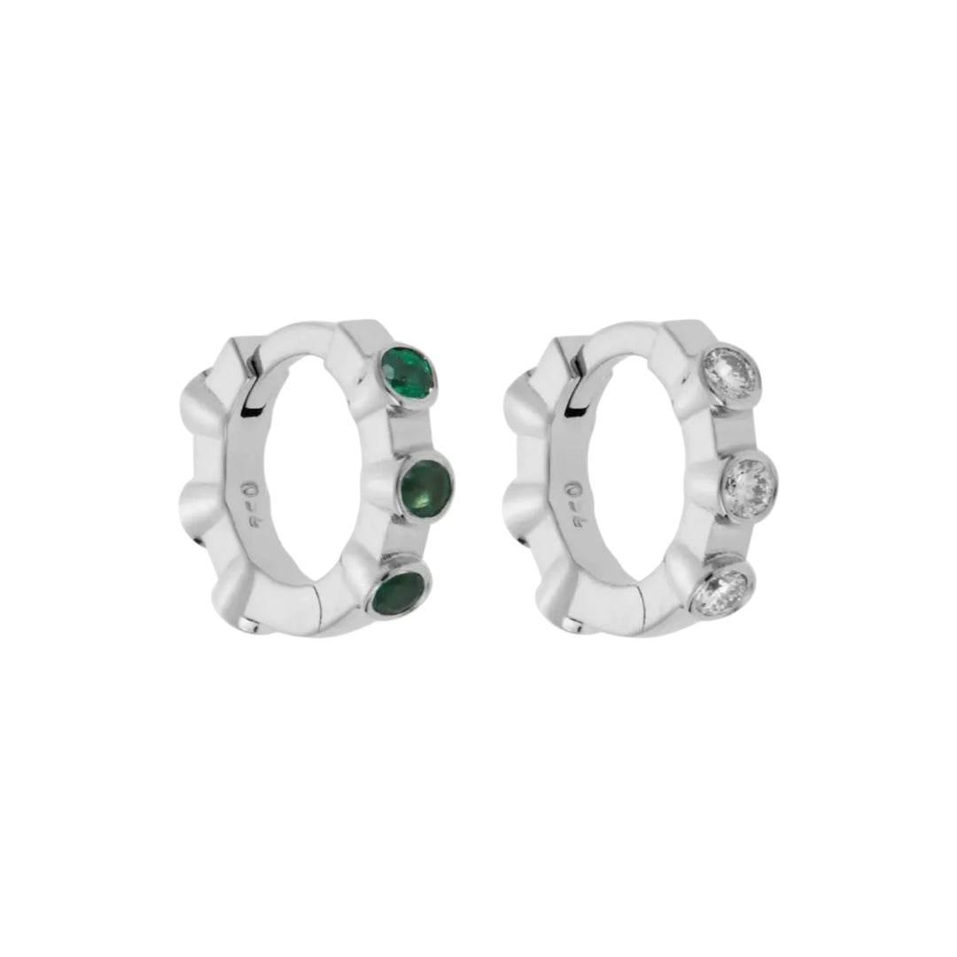 Stepping Stone Midi Hoops W - D - EM - Cascade - Ileana Makri