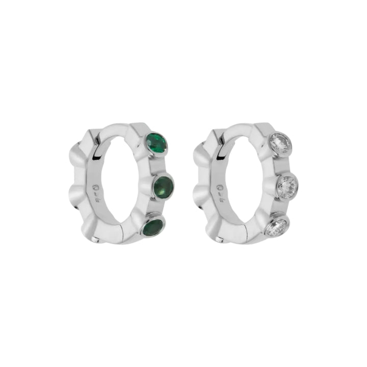 Stepping Stone Midi Hoops W - D - EM - Cascade - Ileana Makri