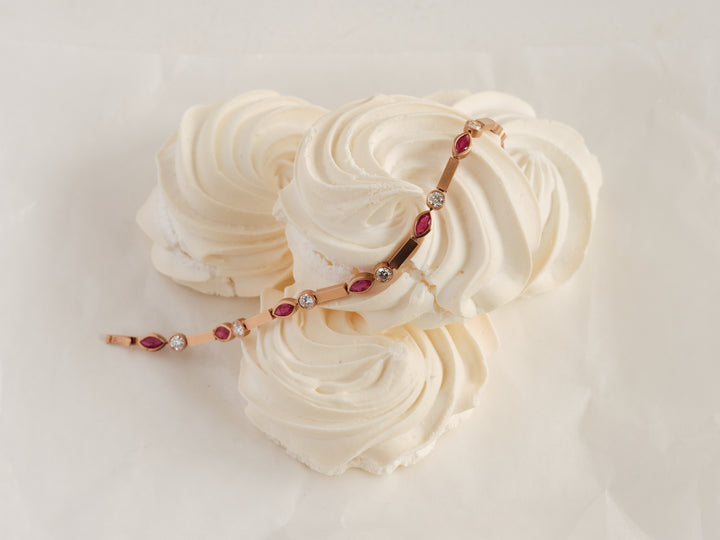 Ruby Navette Stream Bracelet