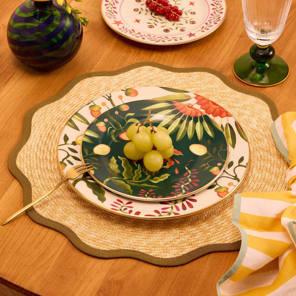 Straw Cloud Olive Placemats (Set of 2) - La Double J Home - Ileana Makri