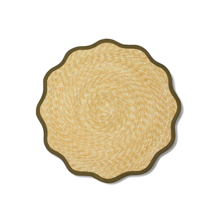 Straw Cloud Olive Placemats (Set of 2) - La Double J Home - Ileana Makri